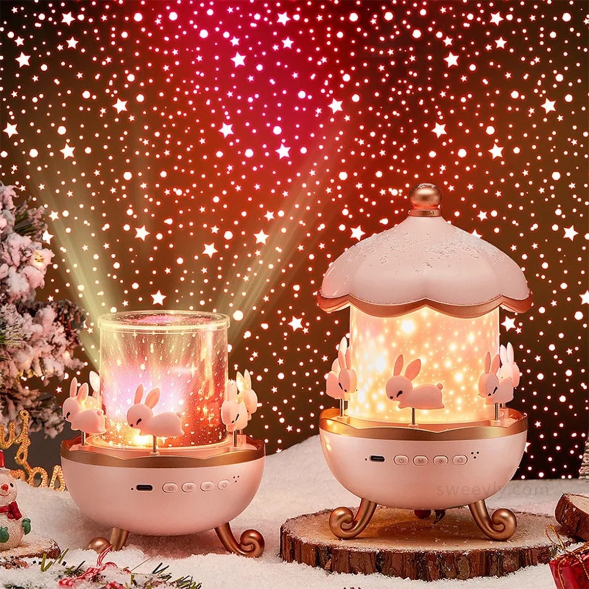 Children's Night Projector with 12 Themes and Soothing Melodies for Relaxing Bedtime