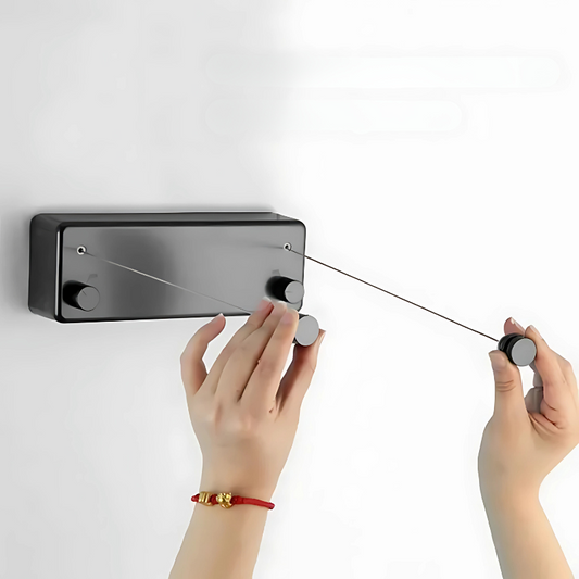 Adjustable Length Retractable Clothesline – Space-Saving Indoor/Outdoor Solution