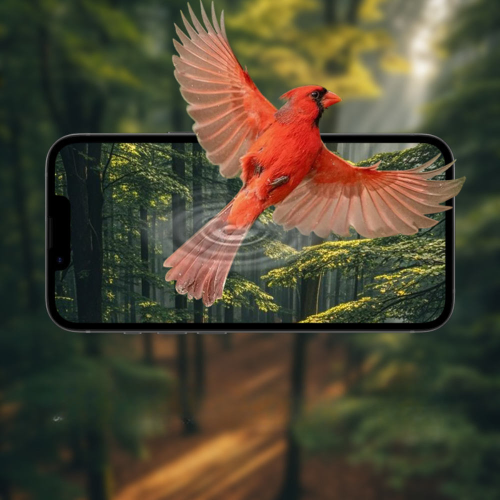 HD 2K Outdoor Bird Feeder Camera with App Notifications for Backyard Viewing