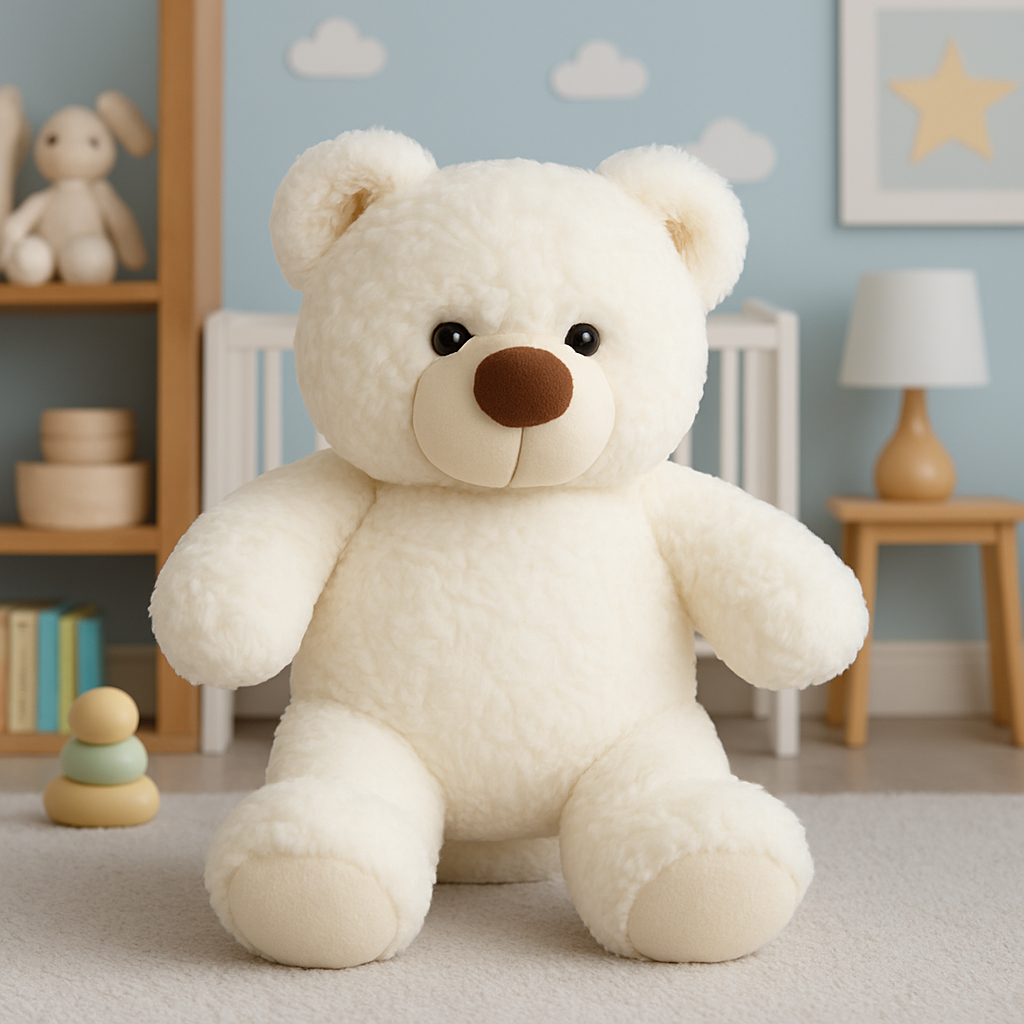Plush Toy of a Snowy Bear for Cozy Snuggles