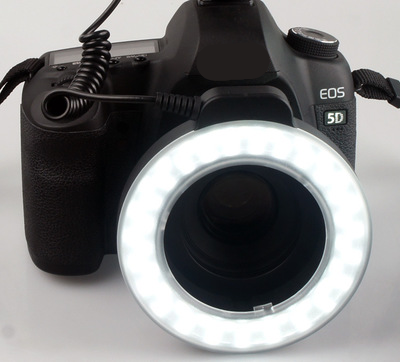 Illuminating Photo Ring Light with 48 LED Beads & 6 Adapters