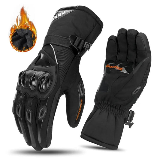 Winter Motorcycle Gloves with Waterproof Insulation and Enhanced Grip