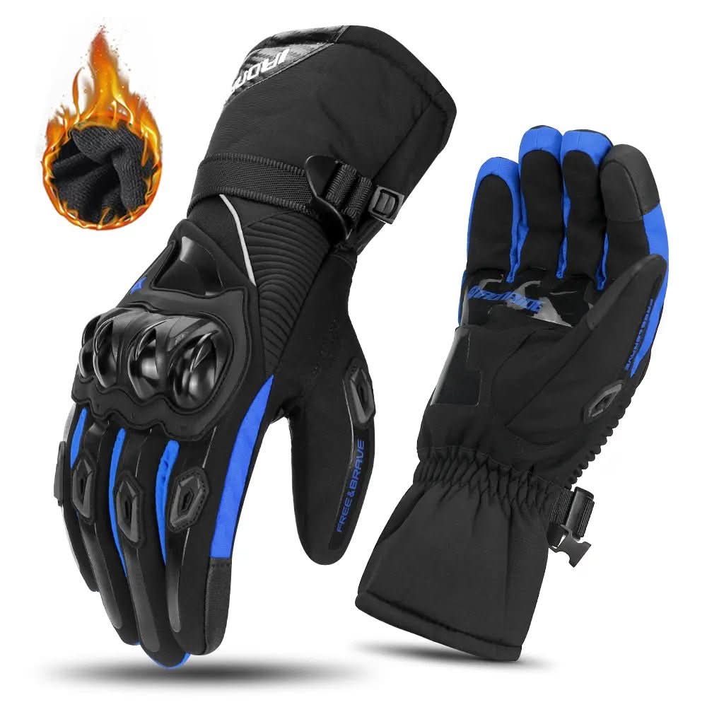 Winter Motorcycle Gloves with Waterproof Insulation and Enhanced Grip