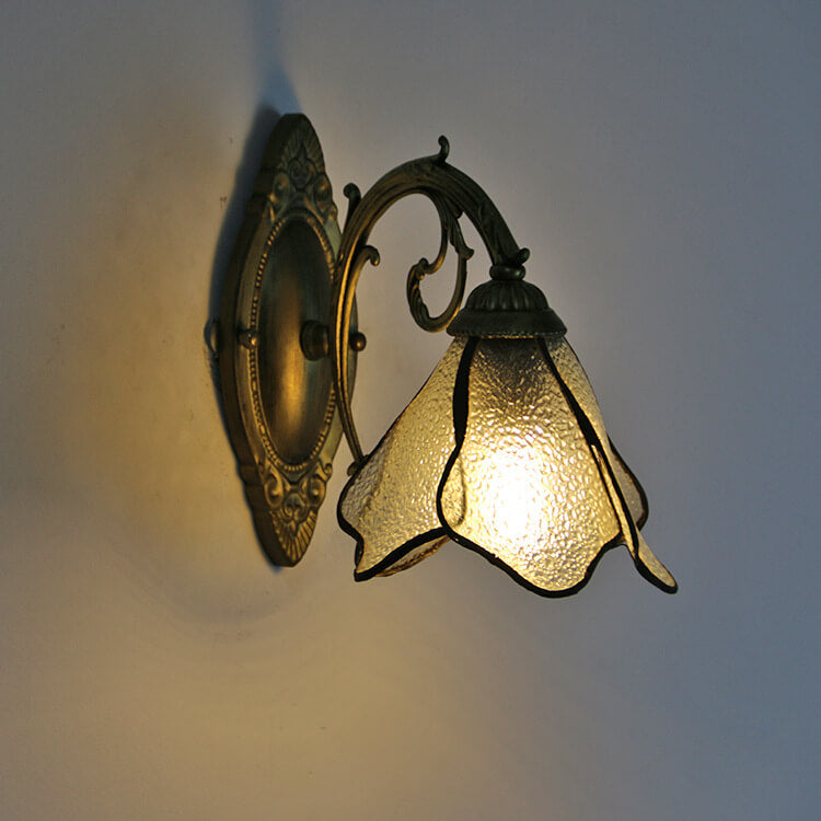 Colorful Stained Glass Wall Sconce Light Fixture – Elegant Design