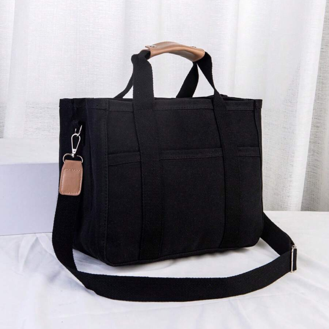 Spacious Canvas Tote Bag with Comfortable Handles for Everyday Use
