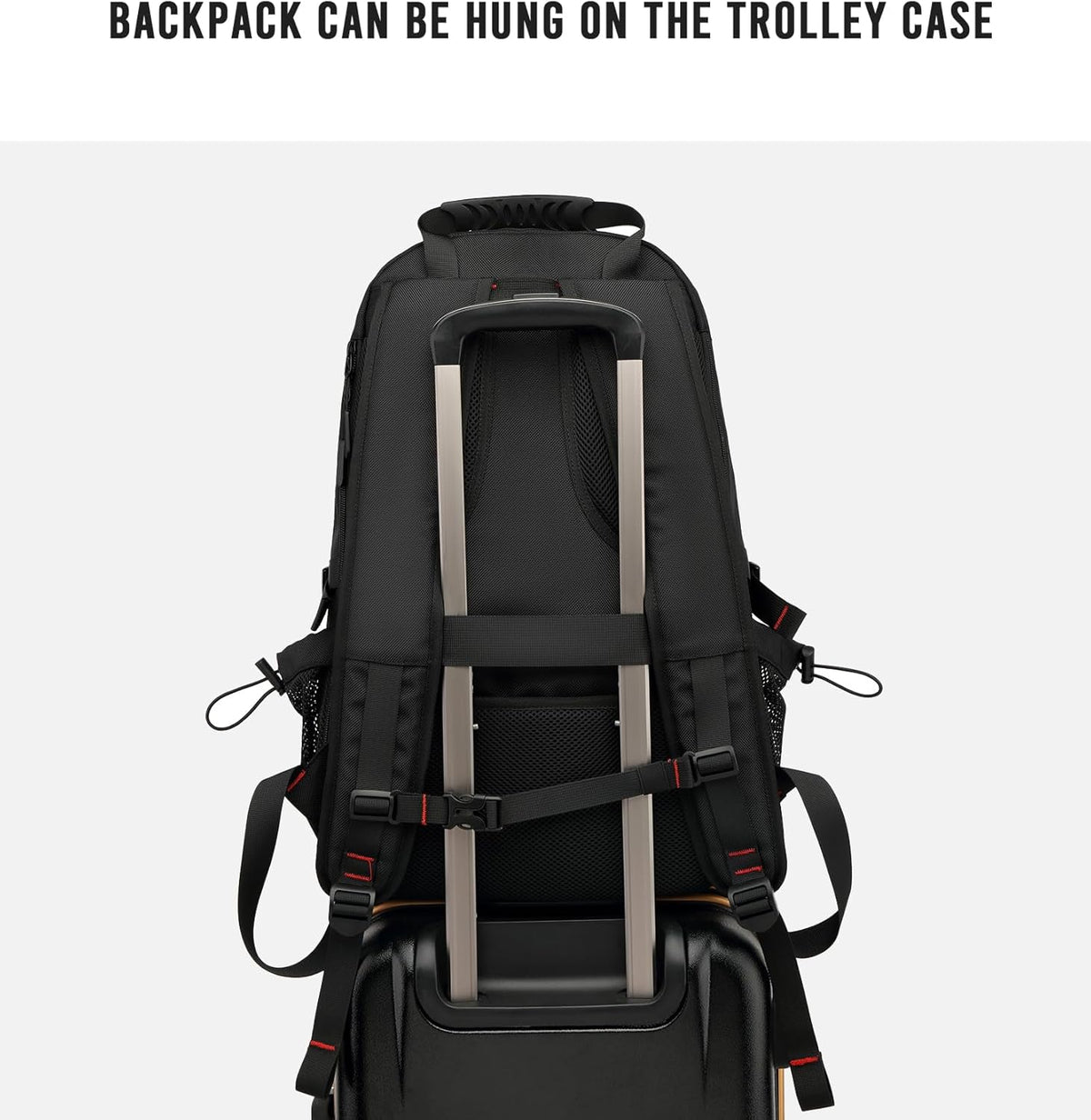 60L Waterproof Laptop Travel Backpack with USB Port and Shoe Holder
