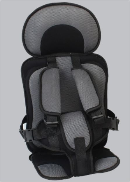 Portable Child Car Seat for Travel - 5-Point Harness & Foldable Design