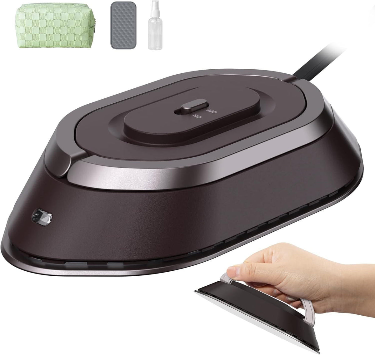 Compact Dual Voltage Travel Iron – Lightweight with Fast Heating for Wrinkles