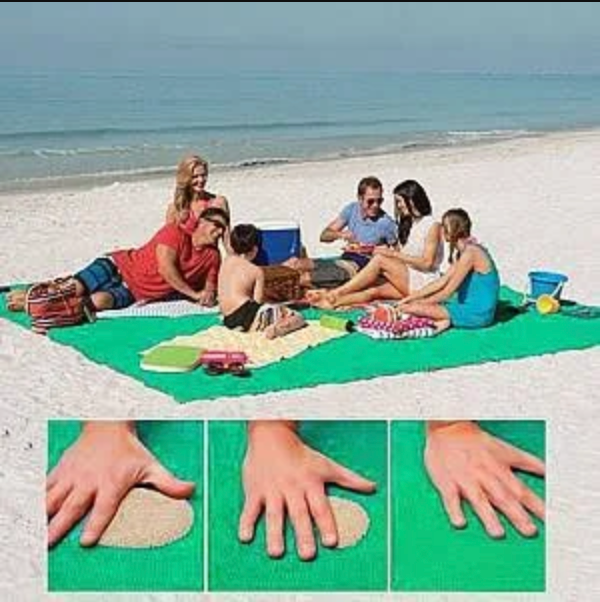 XXL Sand-Free Beach Towel 200x200cm for Easy Relaxation
