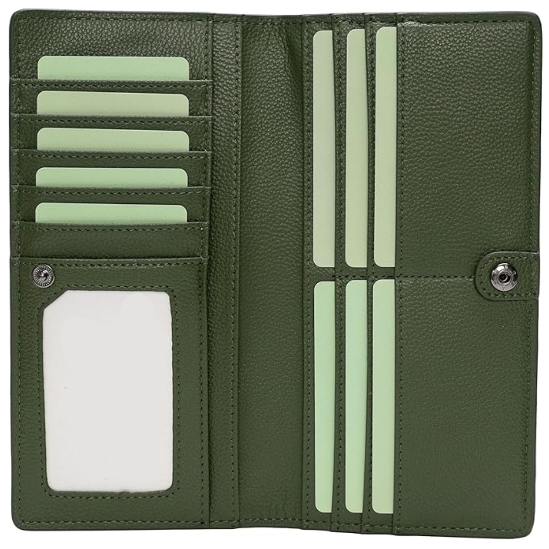 RFID Blocking Leather Card Holder – Sleek Ultra-Slim Wallet for Security