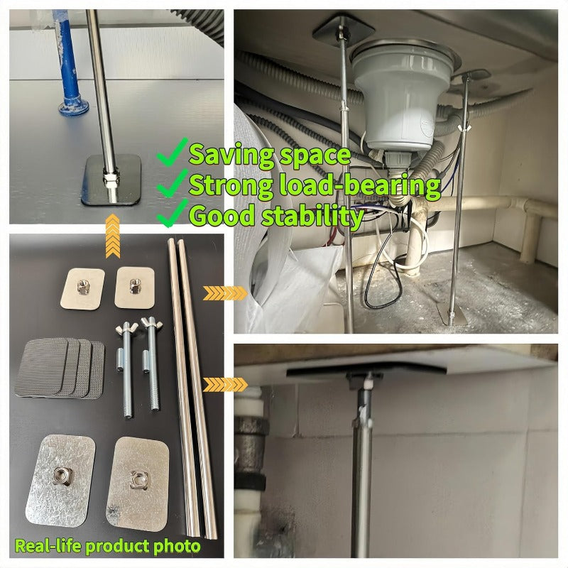 Heavy-Duty Sink Support Set | Adjustable Brackets for Secure Installation