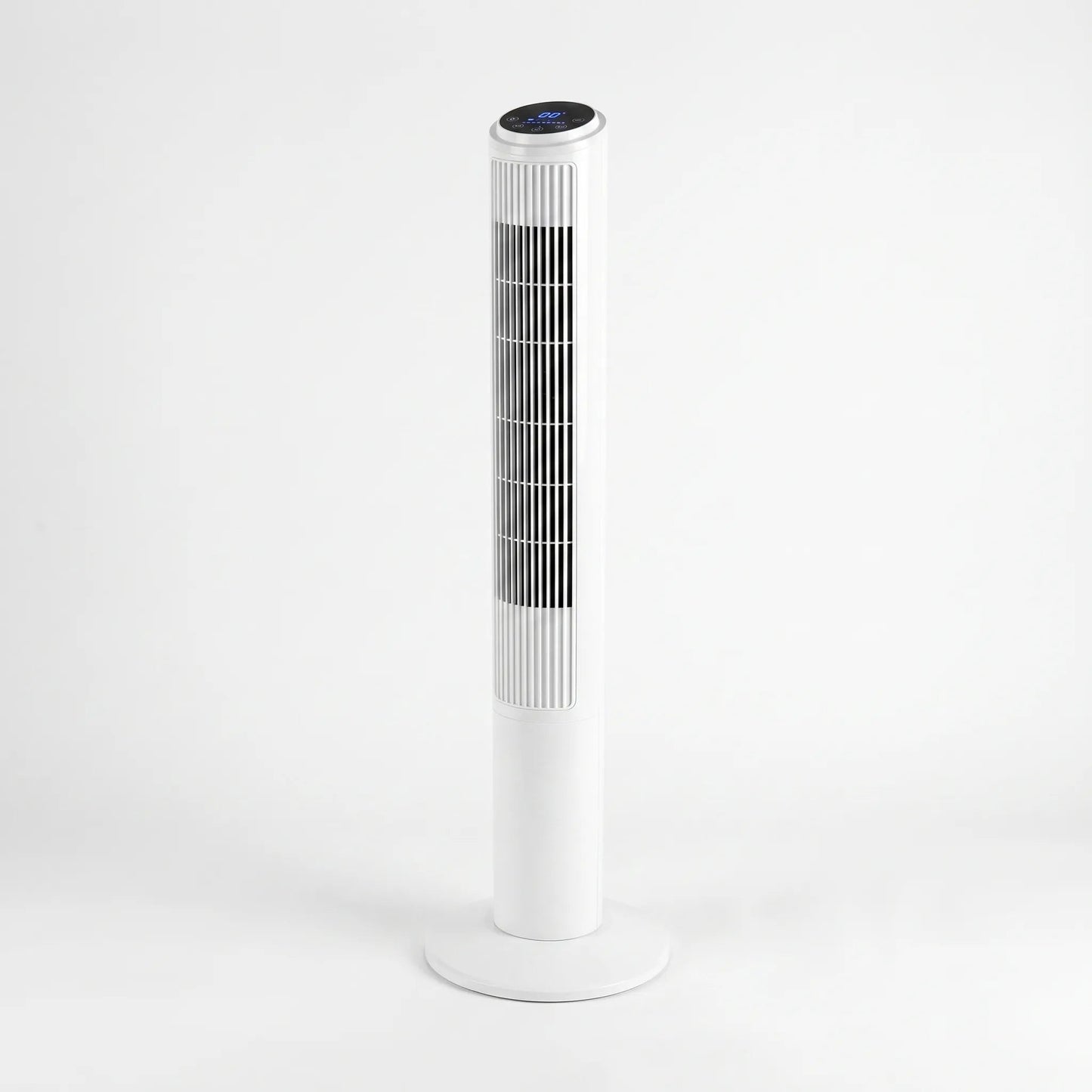 Remote-Controlled Tower Fan with Wi-Fi – Compact Design for Improved Airflow