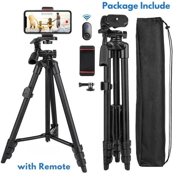 Extendable Selfie Stick Tripod with Bluetooth Remote for Stable Photos and Videos