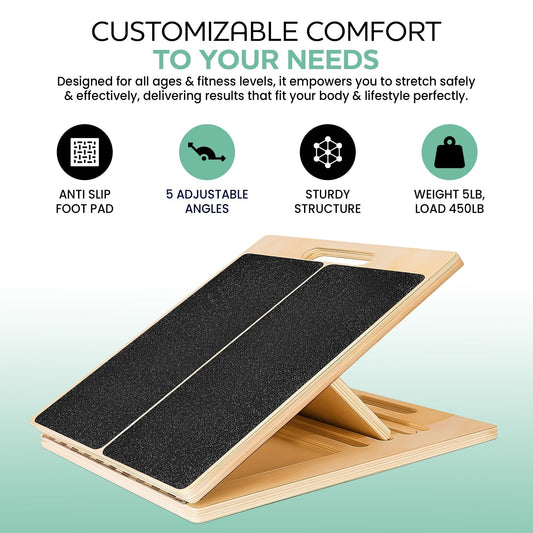 Adjustable Incline Stretch Board for Enhanced Mobility and Flexibility