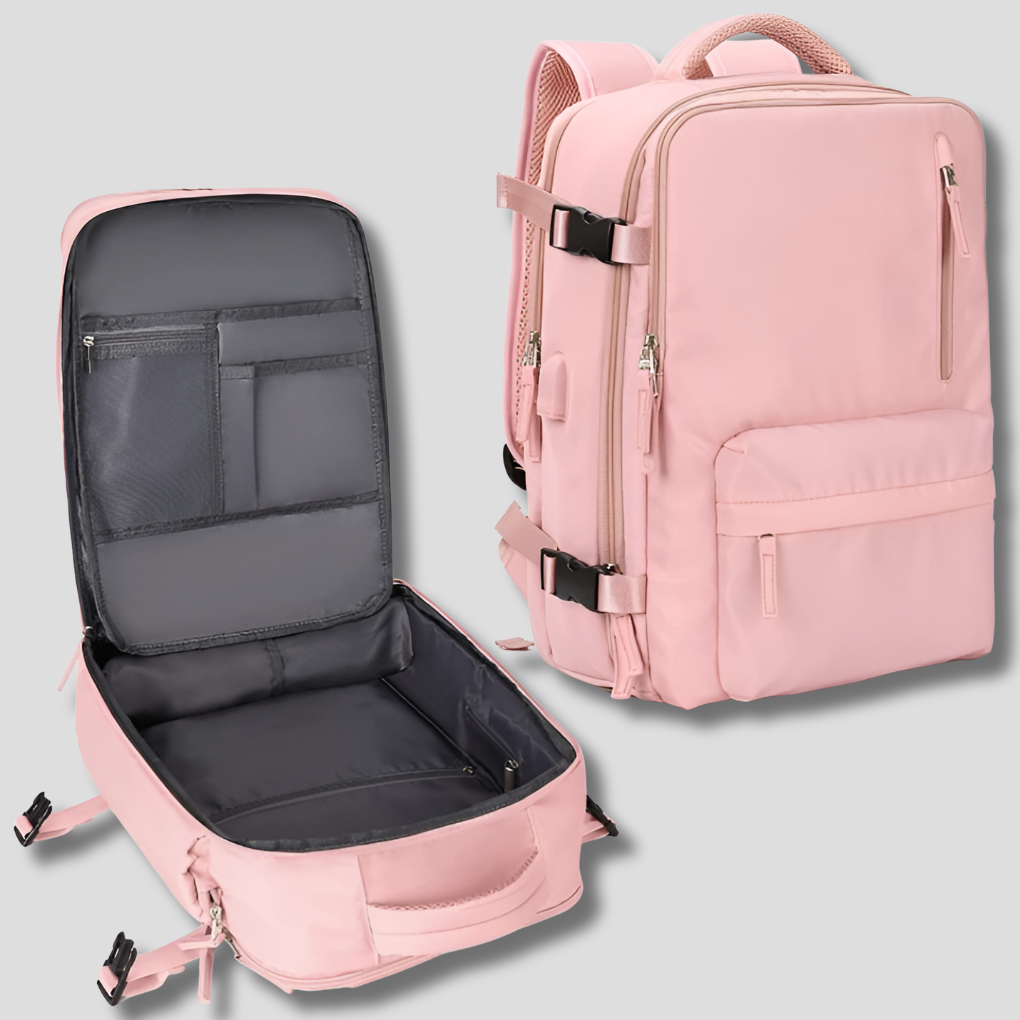 Expandable Travel Backpack with 76L Capacity – Airline Compliant Design