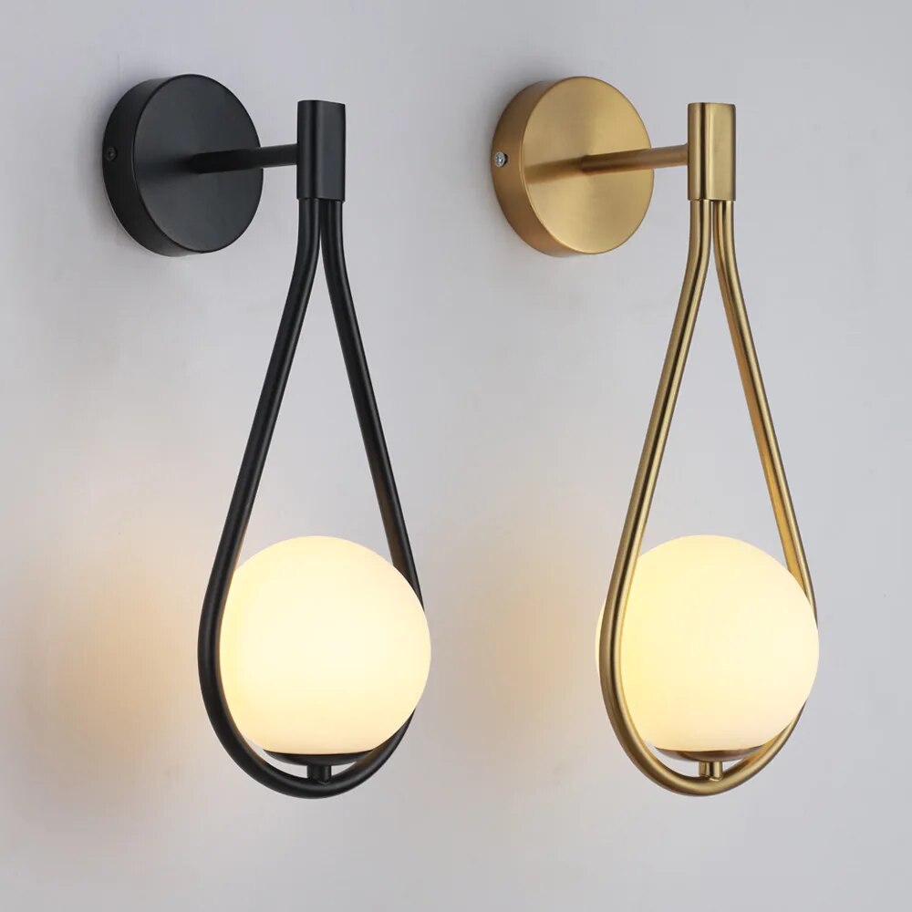 LED Wall Light in Mid-Century Style