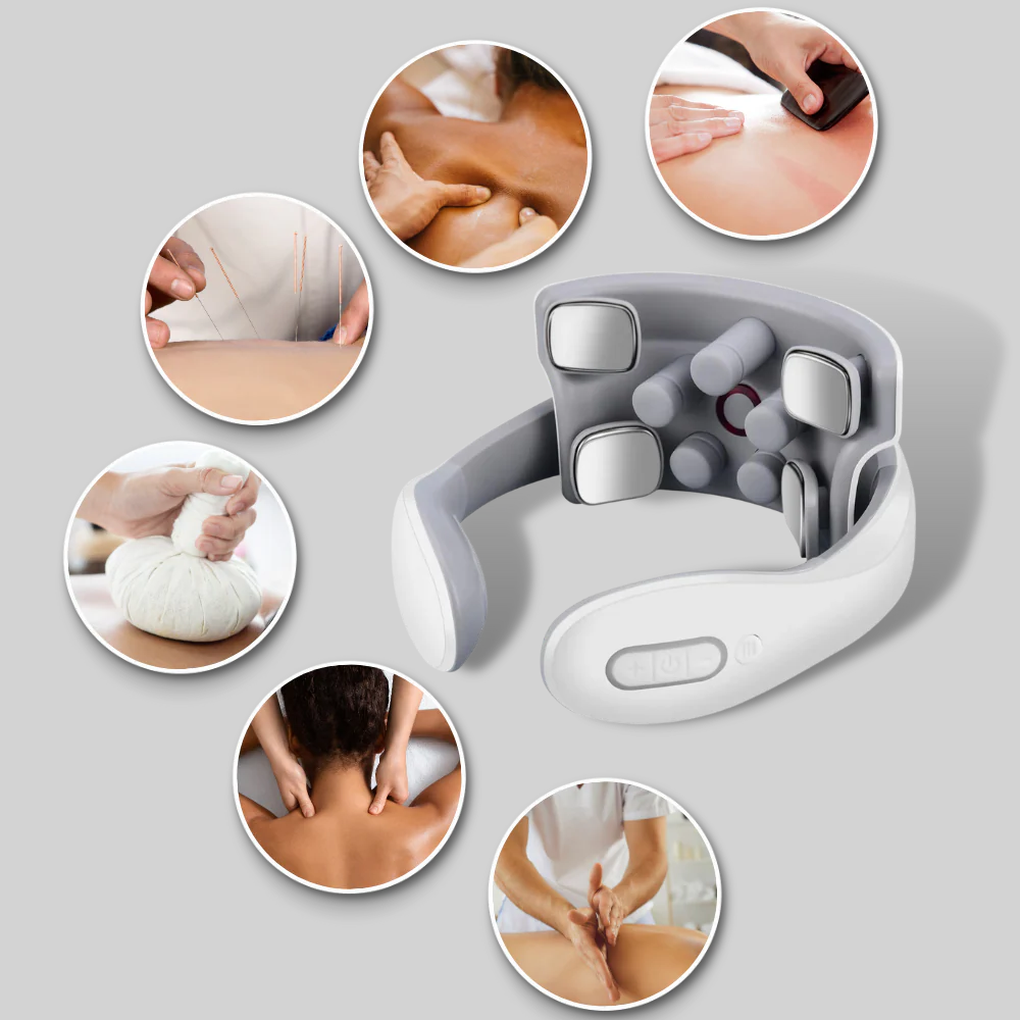 Electric Neck and Shoulder Massager with Adjustable Intensity for Stress Relief
