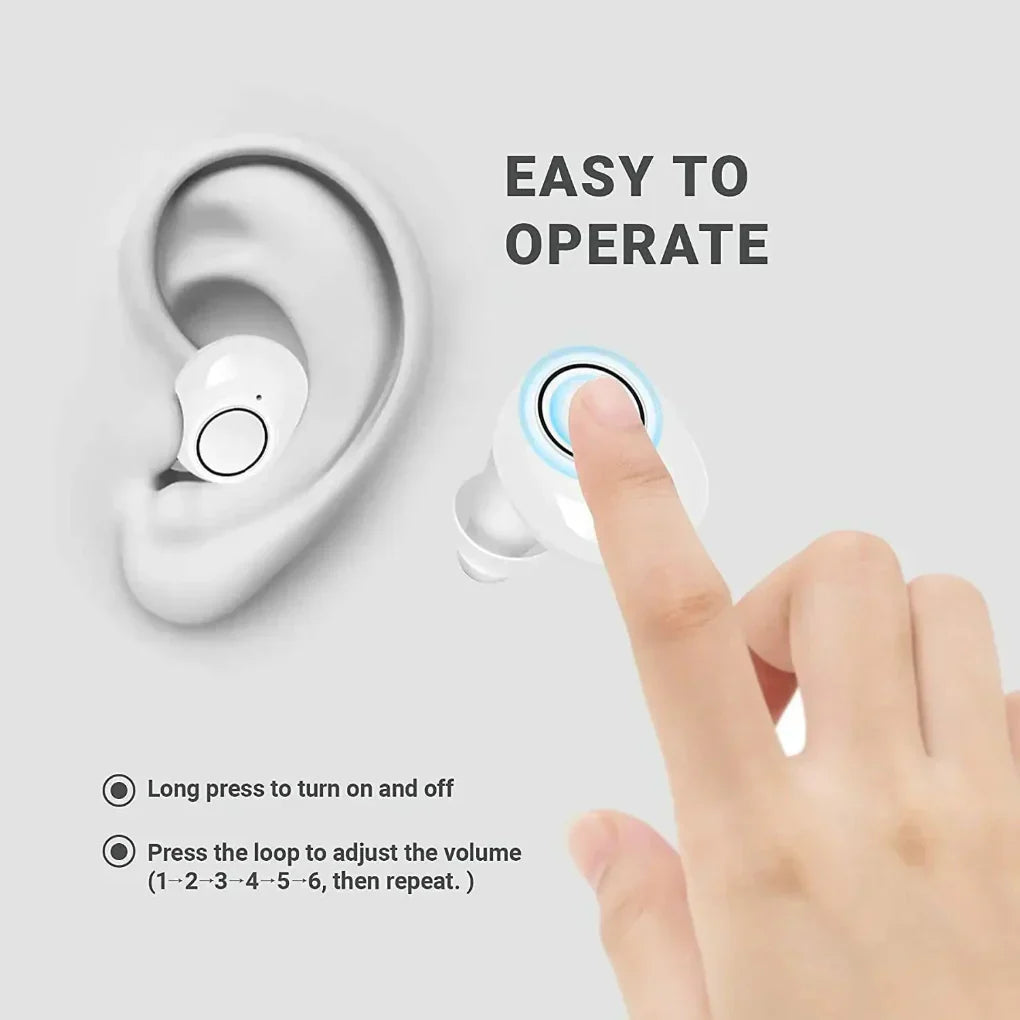 Rechargeable In-Ear Sound Amplifiers with Touch Controls for Custom Audio
