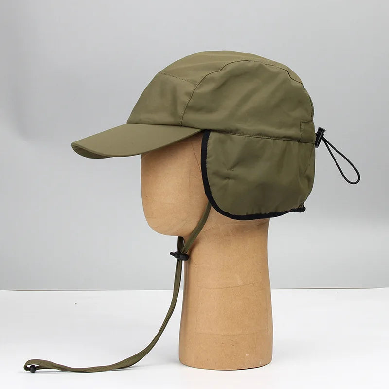 Fleece-Lined Water-Resistant Trapper Hat with Ear Flaps for Adults, 4 Colors