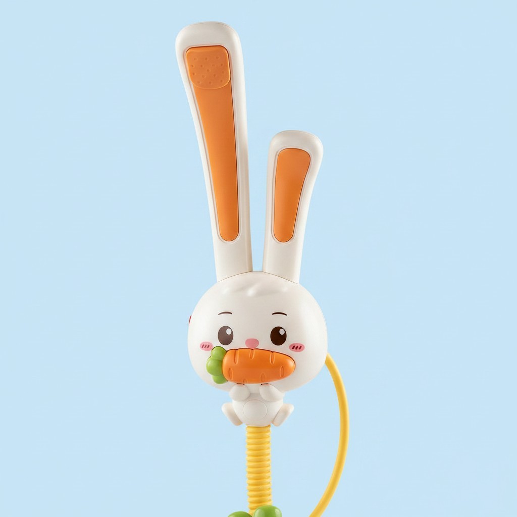 Baby Bath Shower with Electric Function – Bunny Design and Carrot Spout