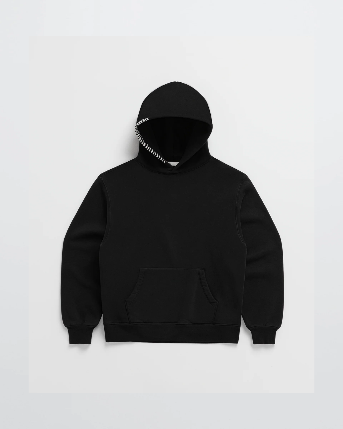 Tailored Cotton Blend Hoodie with Structured Hood Design