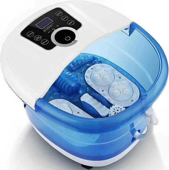 Relaxing Heated Foot Spa with Massage and Bubbles