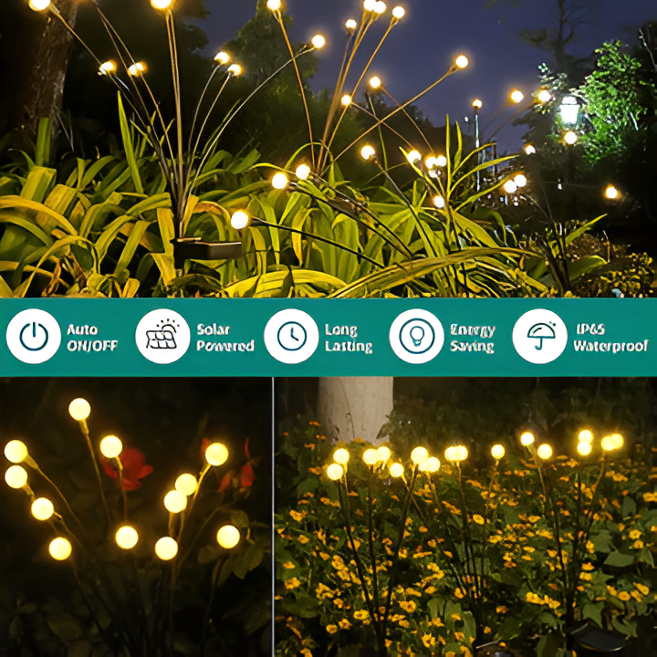 Whimsical Solar Lanterns with Flickering Glow and Adjustable Stems, 27.5 Inch Warm White