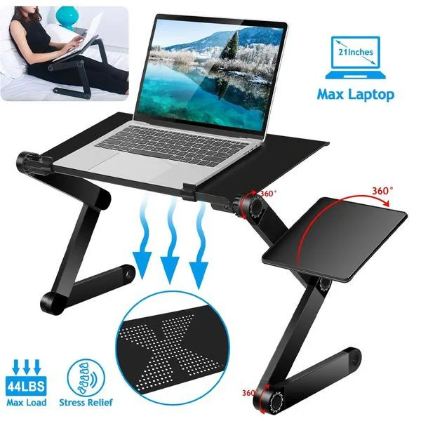 Ergonomic Laptop Elevation Station with Cool Airflow Design