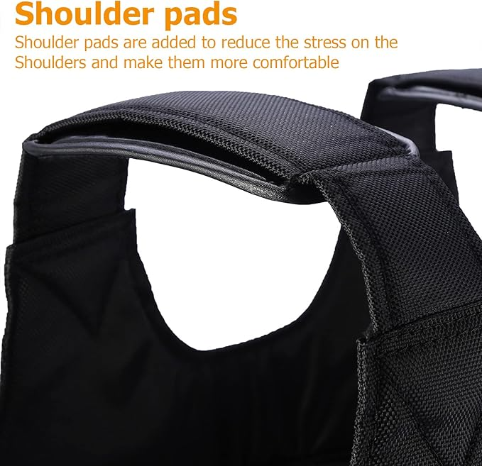 Customizable Weighted Training Vest – Up to 110 lb Capacity