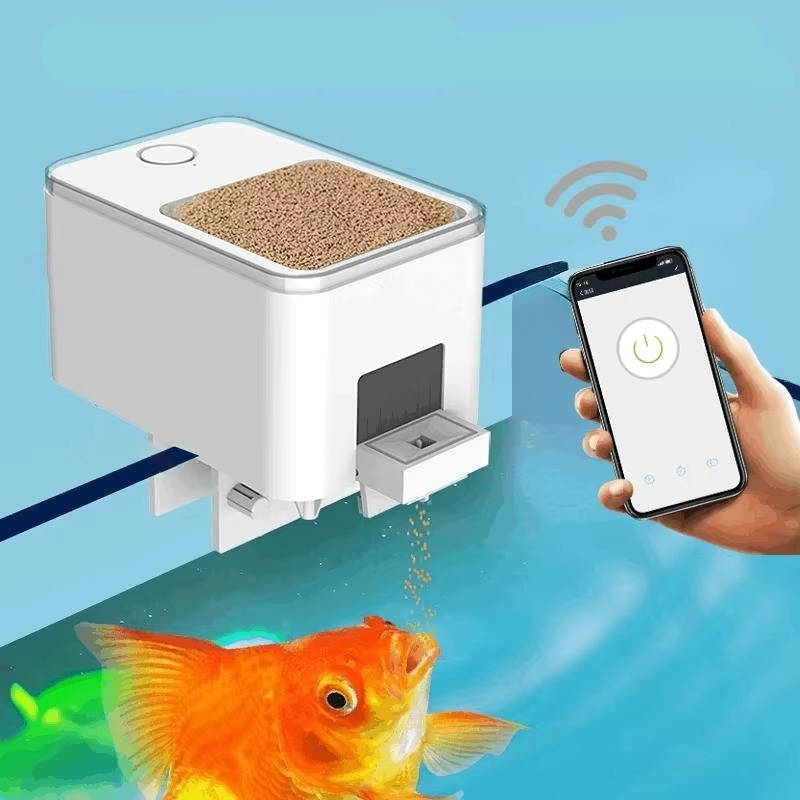 Smart Aquatic Feeder with Voice Activation and Mobile App