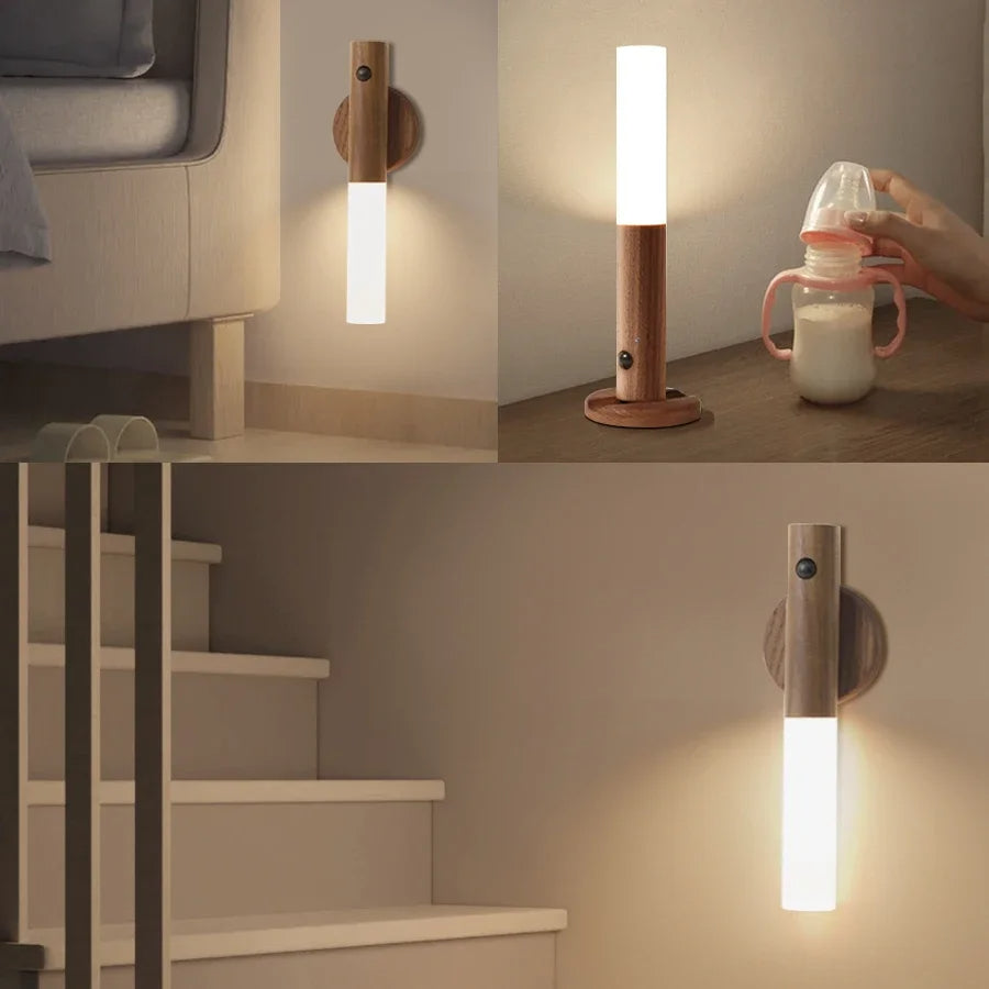 Rechargeable LED Wall Light with Motion Sensor, Warm White, 2 Finishes, Magnetic Base