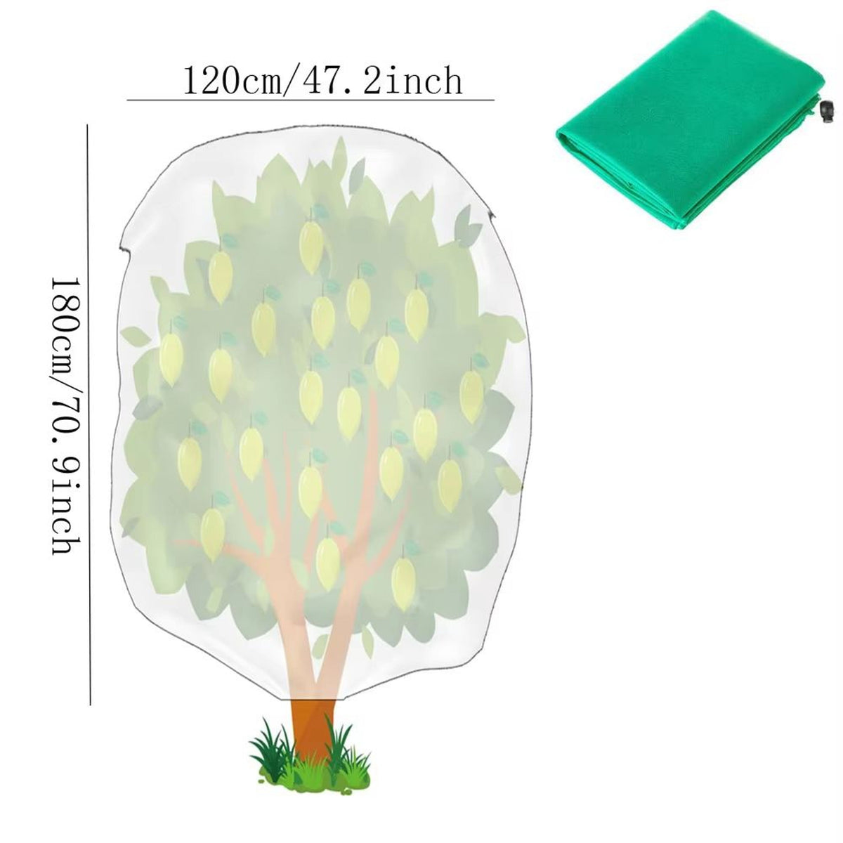 Garden Shield: Zippered Frost Protection Cover for Plants