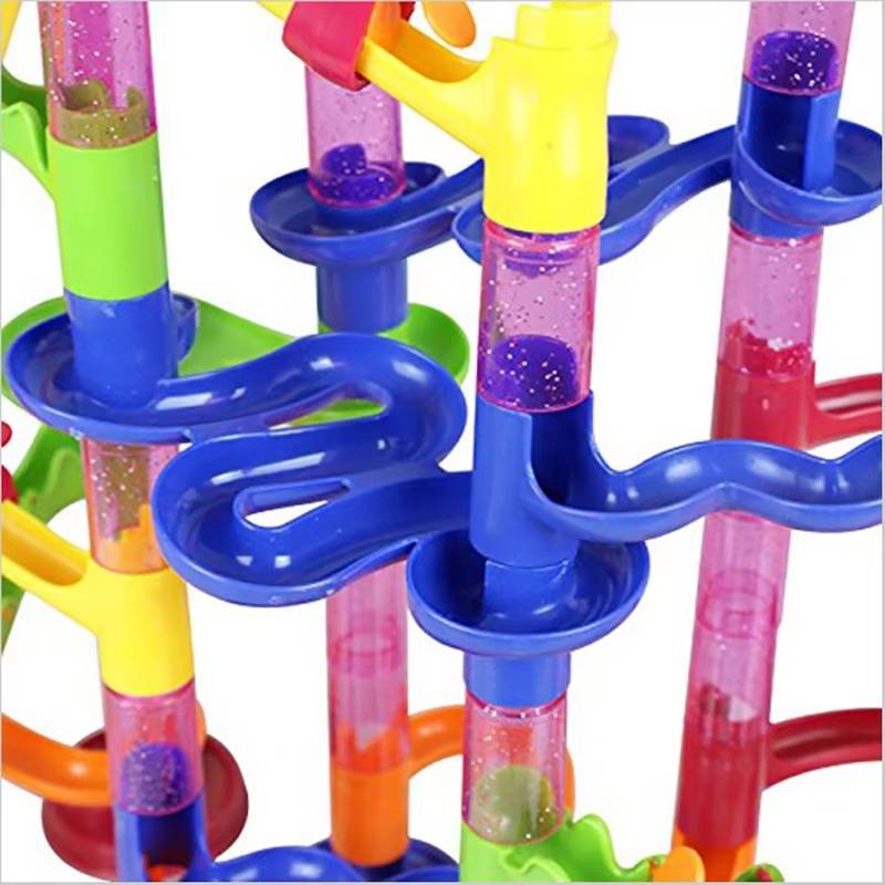 Creative Marble Raceway Set with 133 Components and Easy Release Feature