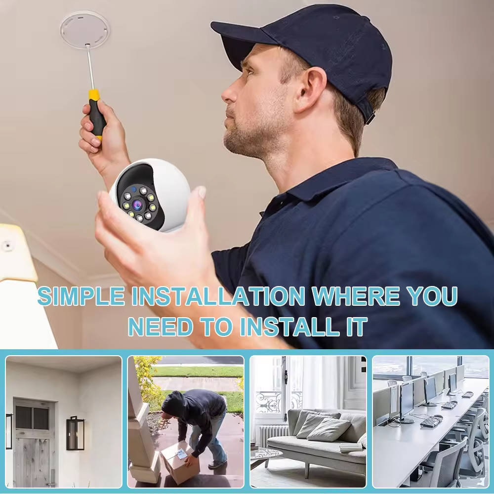 SmartWatch Guardian: Dual Lens Wireless Security Camera