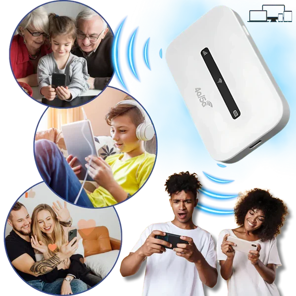 Compact 4G Portable Wi-Fi Hub for Seamless Connectivity