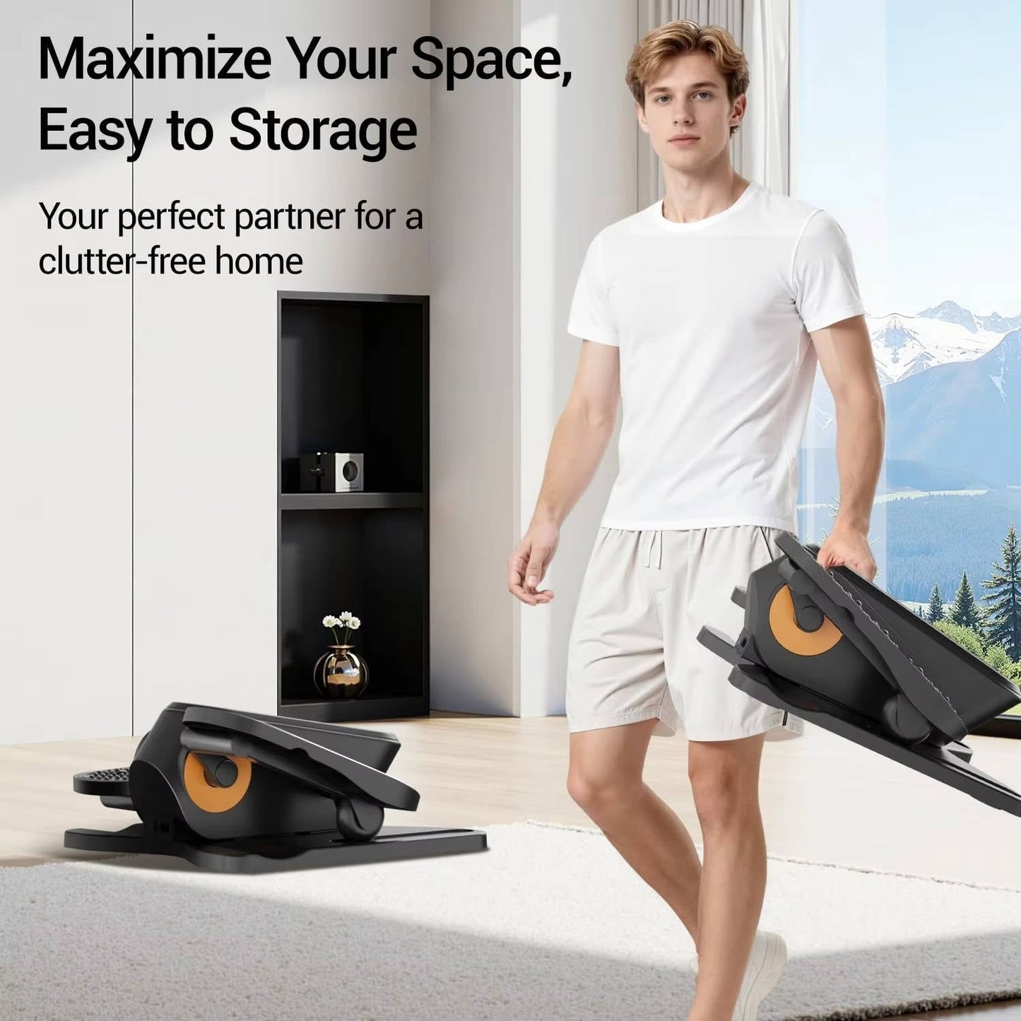Compact Under-Desk Elliptical Trainer for Active Living