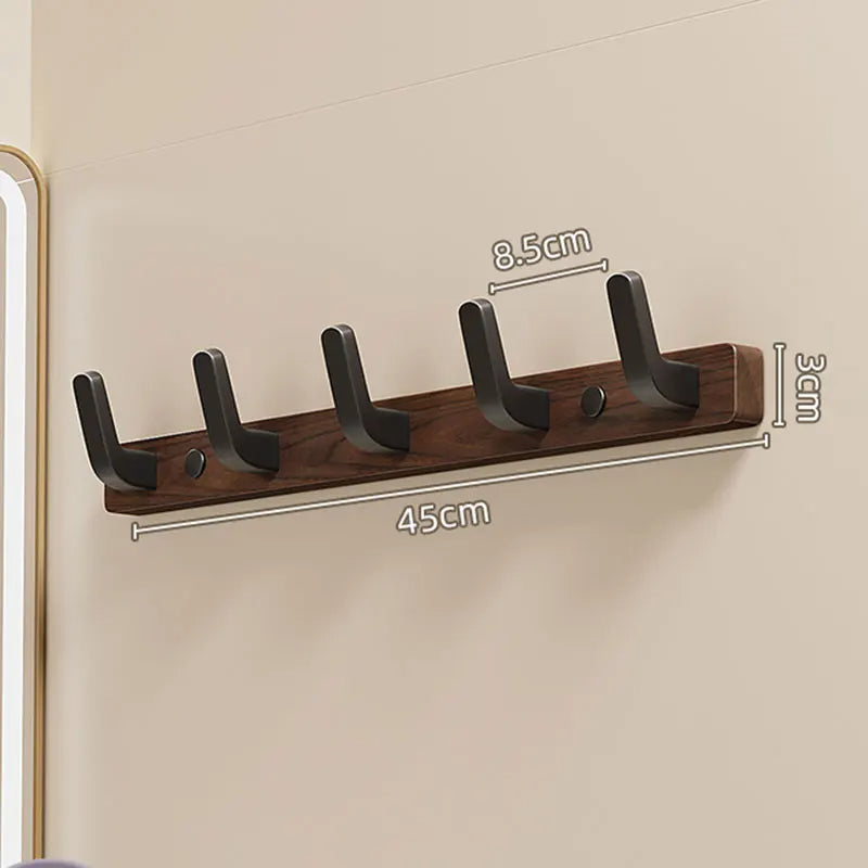 Elegant Wall-Mounted Coat Organizer with 4 Sturdy Hooks