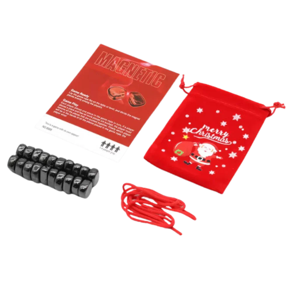 Portable Magnetic Strategy Game with 20 Pieces & Adjustable Ring