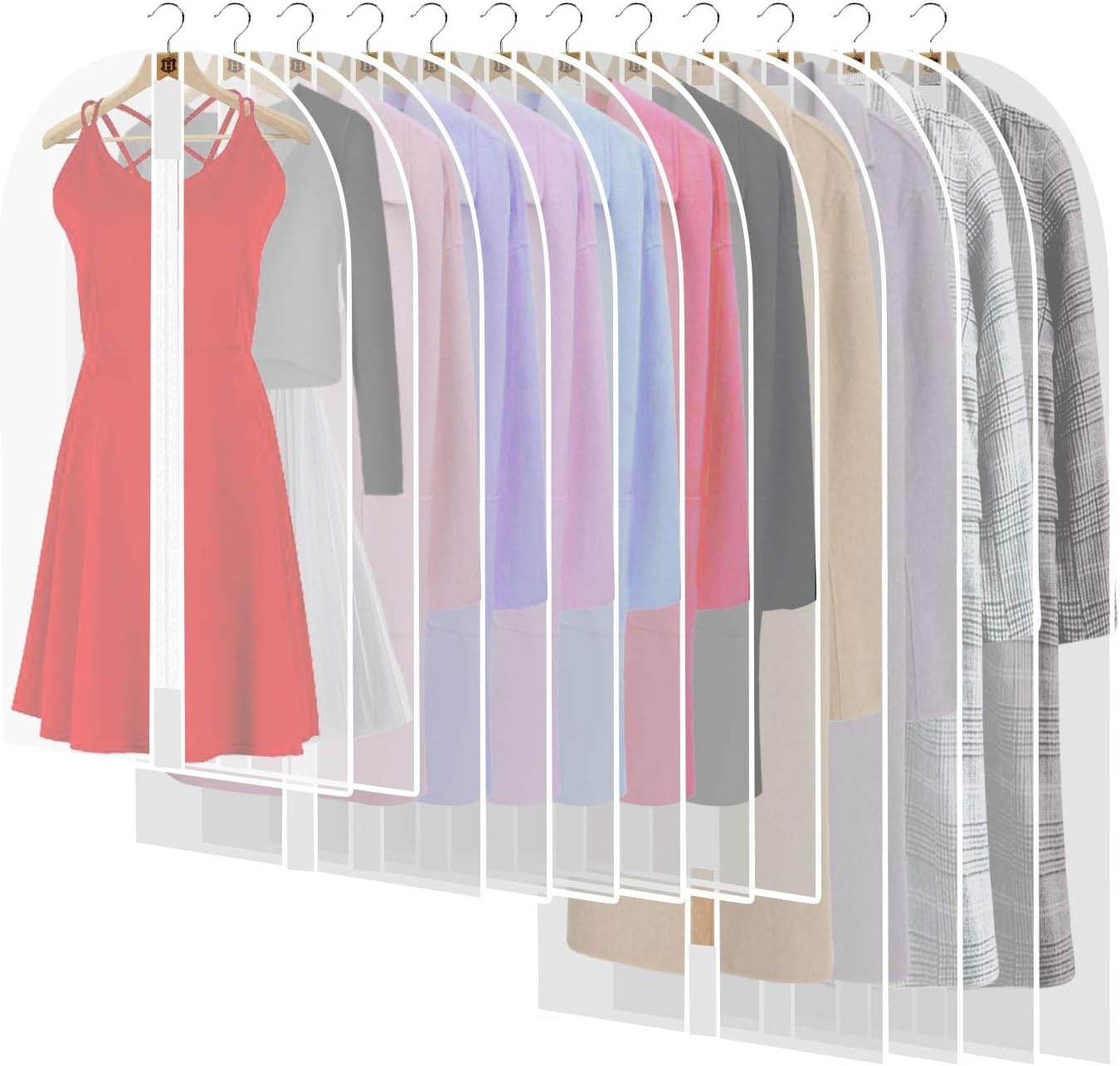 71-Inch Protective Garment Cover with Full-Zip and Dual Handles