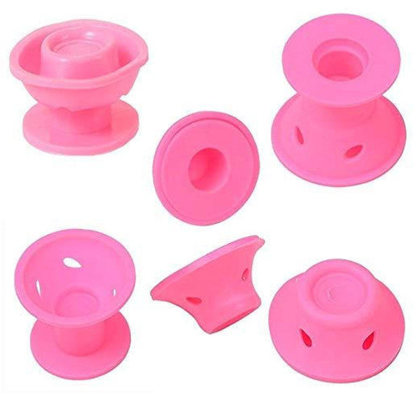 Gentle Wave Makers: Heat-Free Silicone Curlers, Set of 10