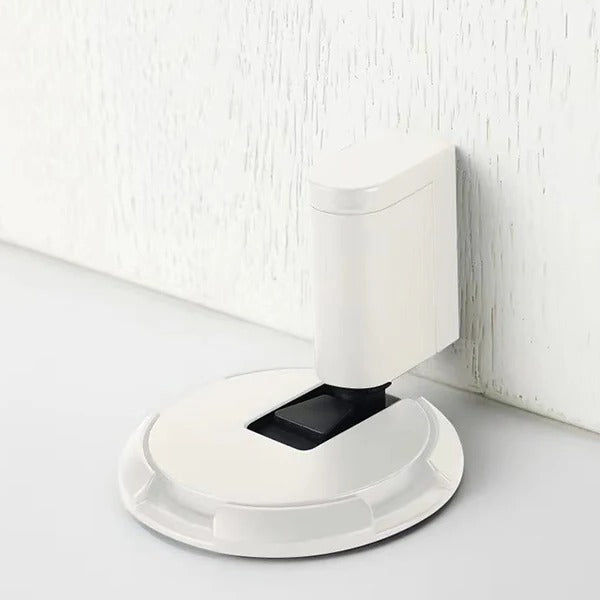 Heavy-Duty Door Stopper with Adhesive or Screw Mounting, Adjustable Height