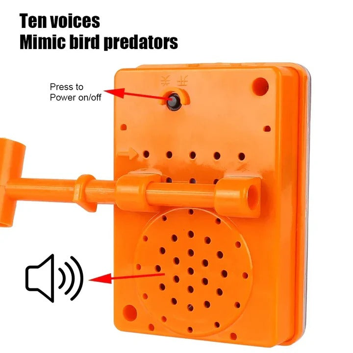 Solar-Powered Garden Guardian: Motion-Activated Bird Scare Device