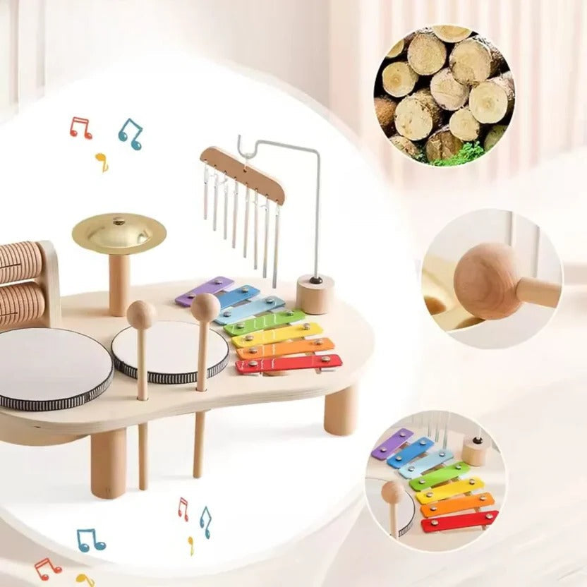 Musical Adventure Kit with Xylophone and Drums for Little Ones