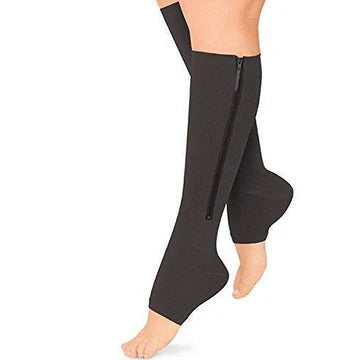 Easy-On Compression Socks with Supportive Calf Design