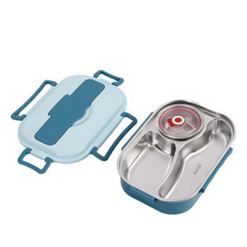 Compact Insulated Lunch Box with Multiple Compartments