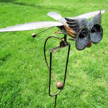 Whimsical Garden Motion Sculpture with Gentle Breeze Activation
