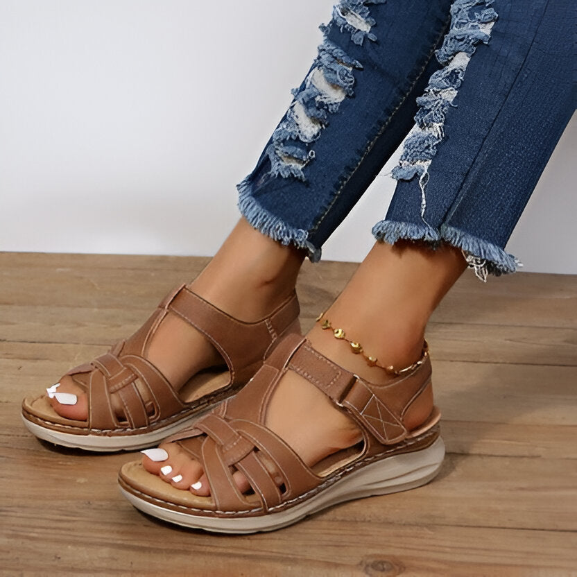 Comfort-Enhanced Sandals for Women with Adjustable Straps