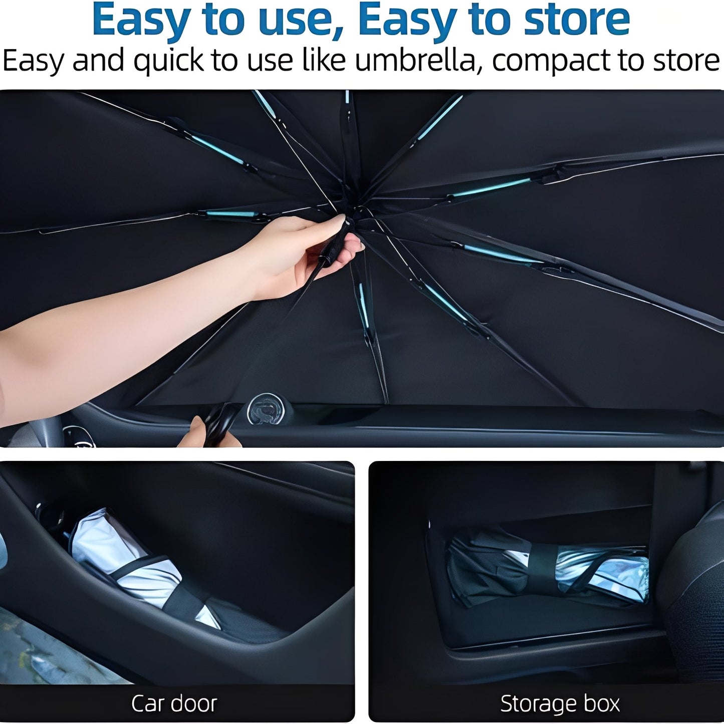 Reflective Car Windshield Shade Umbrella for Ultimate UV Protection