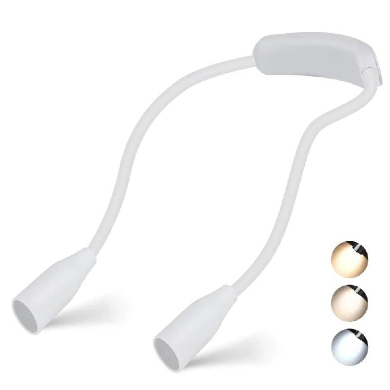 Hands-Free LED Shoulder Light with Flexible Arms and Custom Brightness