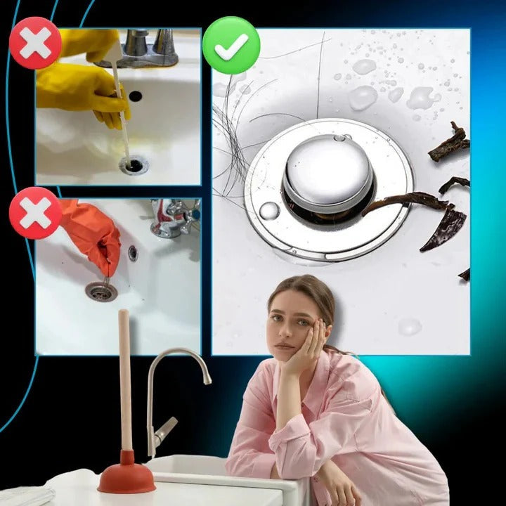 SealGuard Sink Stopper: Effective Odor Control & Debris Filter